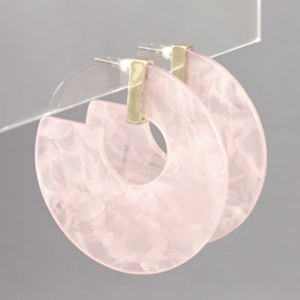 *CLEARANCE RACK* Inc International concepts Acrylic Flat Open Hoops